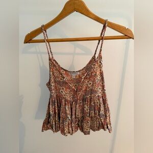 Floral Spaghetti Strap Top